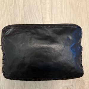 Bottega Veneta Leather Travel Pouch, Authentic, Vintage.